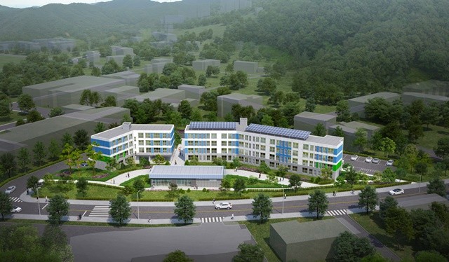 완도군 신지면에 들어설 지역 전략 산업 지원 주택 조감도