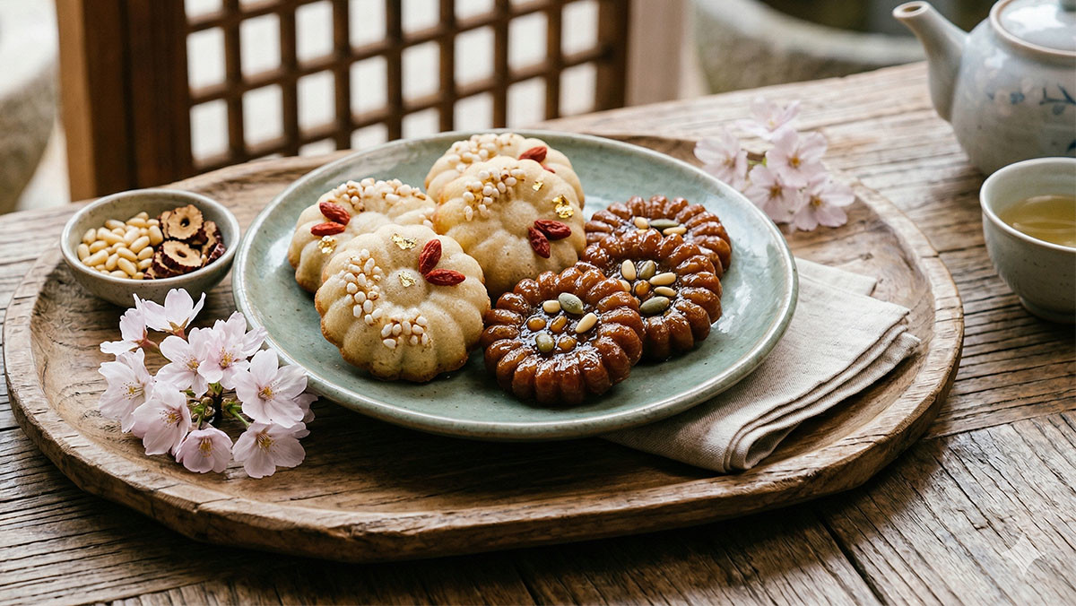 현대무브의 첫 사업은 쌀마들렌, 구움약과와 같은 K-디저트 베이커리가 될 예정이다. 생성형 AI로 만든 이미지.