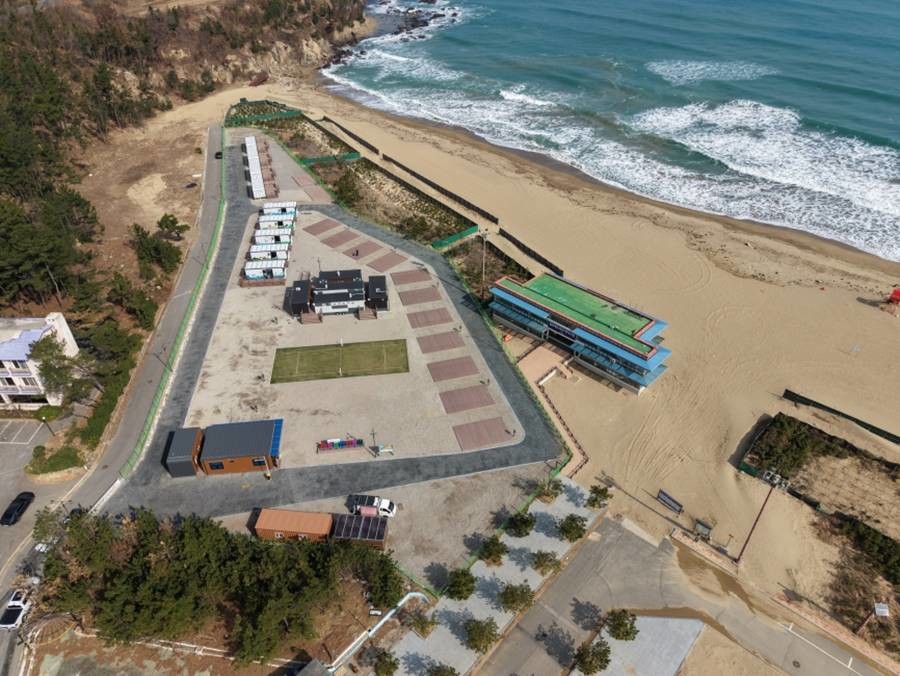 포항시가 근로자들의 휴식과 재충전을 위한 문화공간으로 조성한 ‘근로자 다목적 야영장’ 전경/포항시