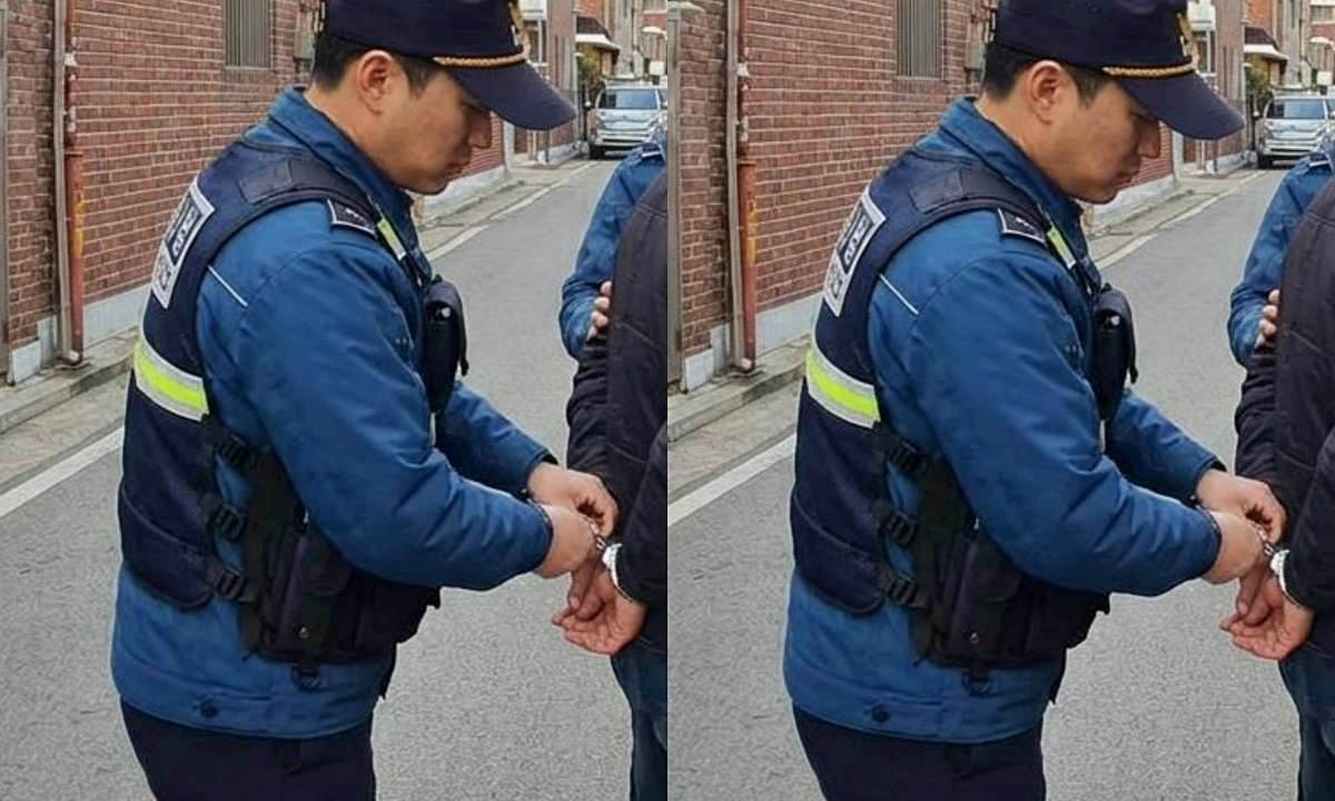 체포된 40대 남성. 기사 내용 토대로 AI툴 활용해 제작한 자료사진.