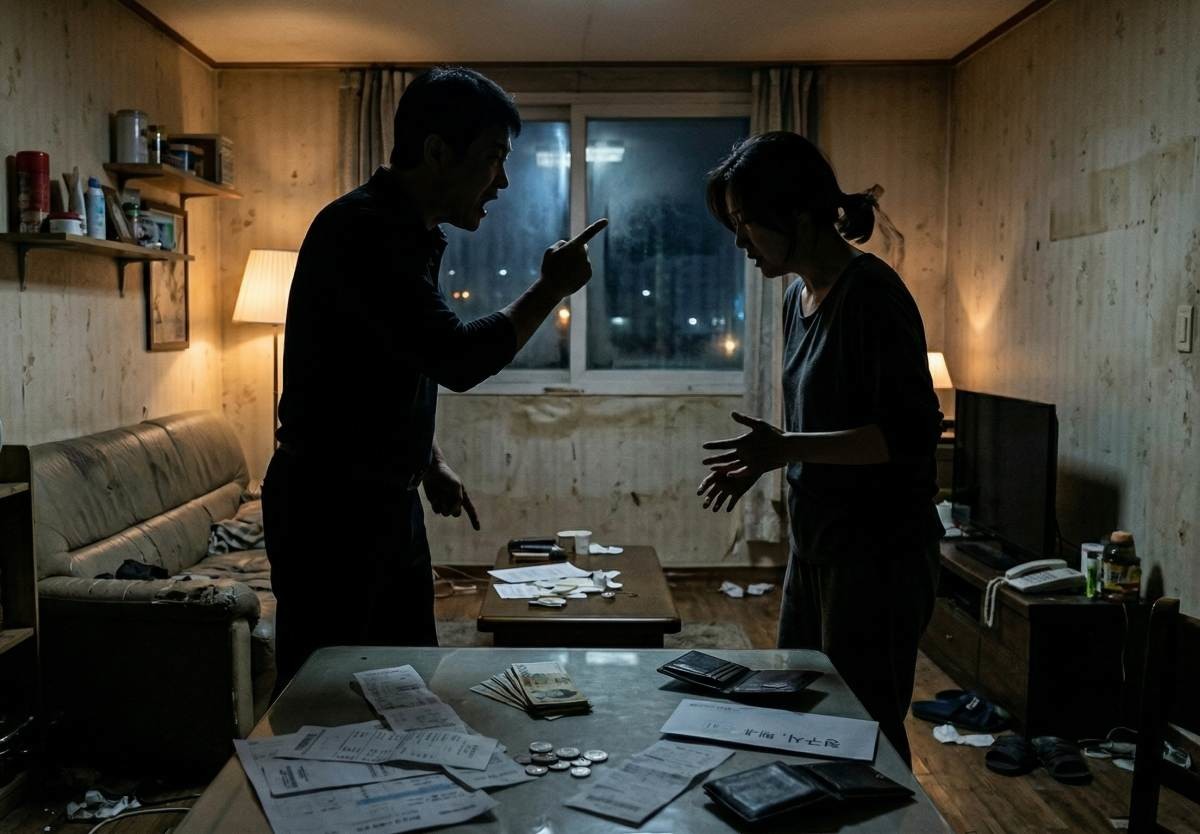 가정 불화. 기사 내용 토대로 AI툴 활용해 제작한 자료사진.