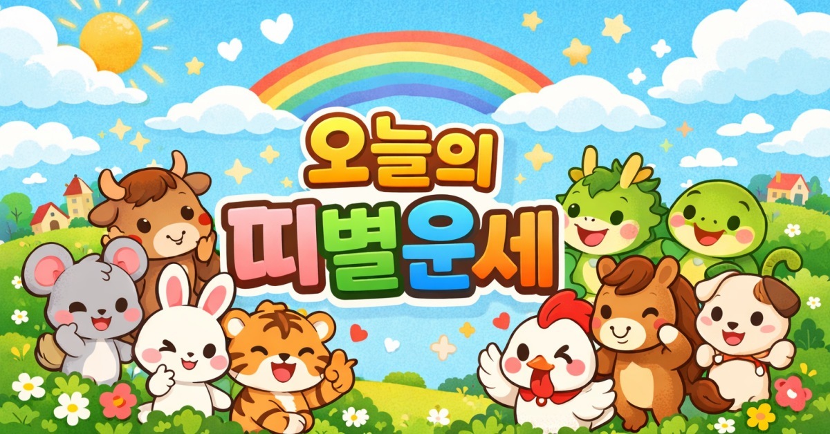 4월 10일 12지지별 운세 공개, 당신의 띠는 '행운' vs '주의'?