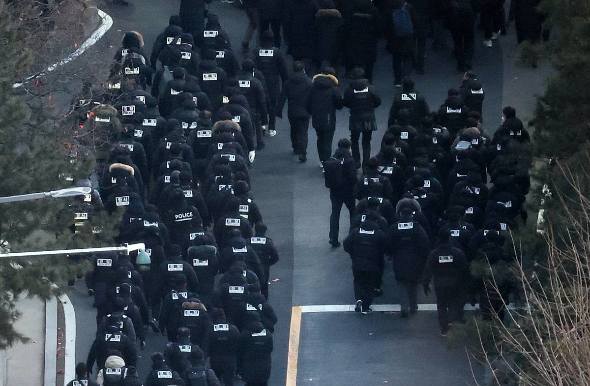 尹 2차 체포영장 집행 당시 장면 / 뉴스1