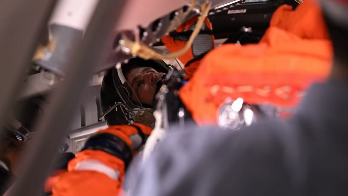 아르테미스 2호에 탑승한 승무원. / 유튜브 'NASA'