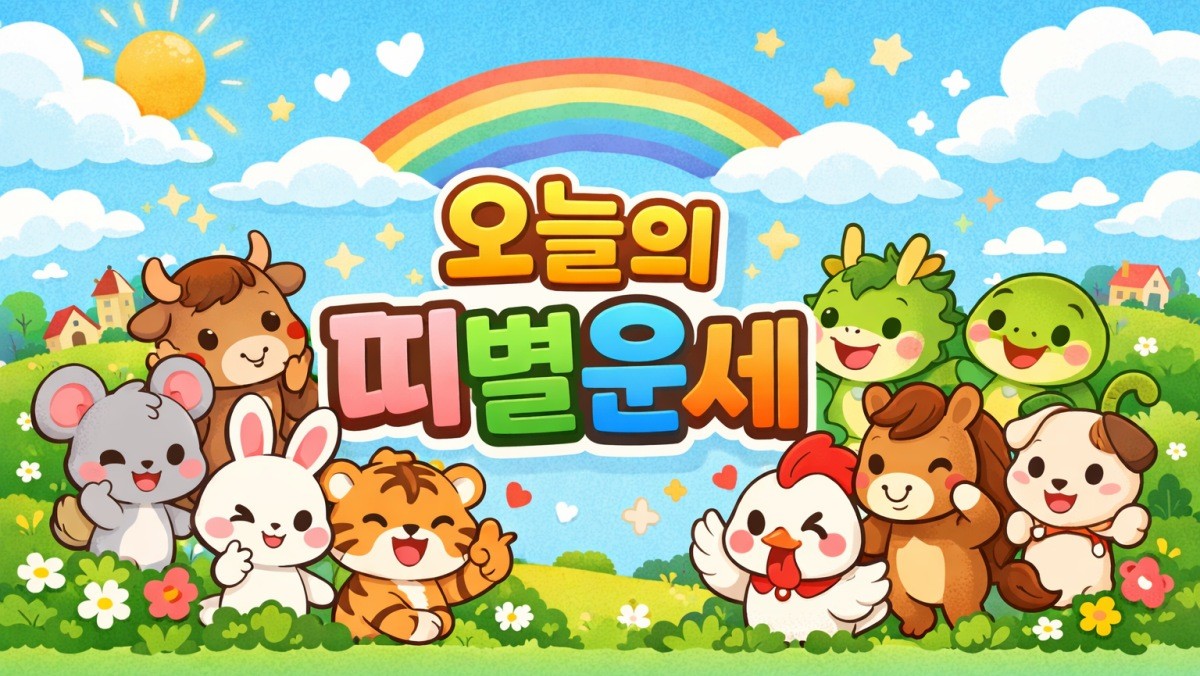 오늘의 띠별운세. 기사 내용 토대로 AI툴 활용해 제작한 자료사진.