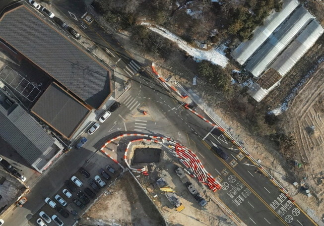 '용인반도체클러스터 일반산업단지' 도로시설물인 순무지삼거리. / 용인특례시