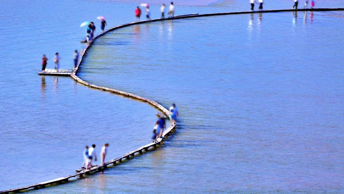 무섬마을 외나무다리 / 한국관광공사(촬영 : 이복현)