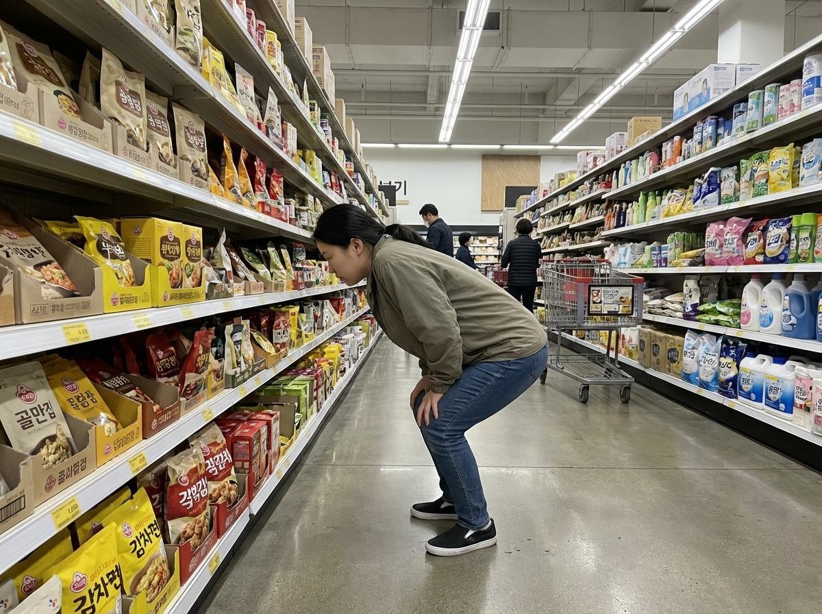 마트에서도 일부가 느낀다는 변의. 기사 내용 토대로 AI툴 활용해 제작한 자료사진.