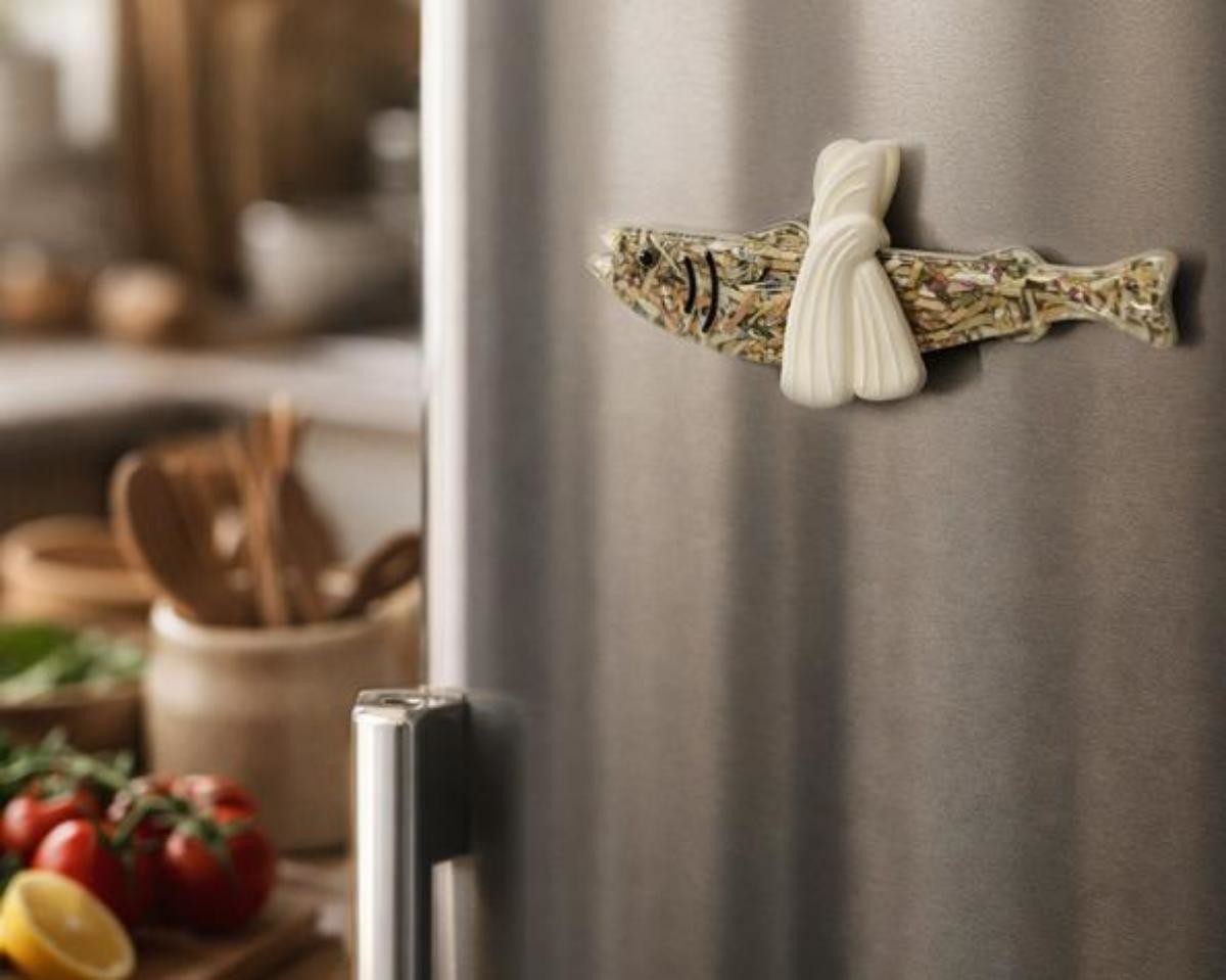 조폐공사 '돈 명태 마긋넷' 냉장고 부착 사진. / 한국조폐공사 제공