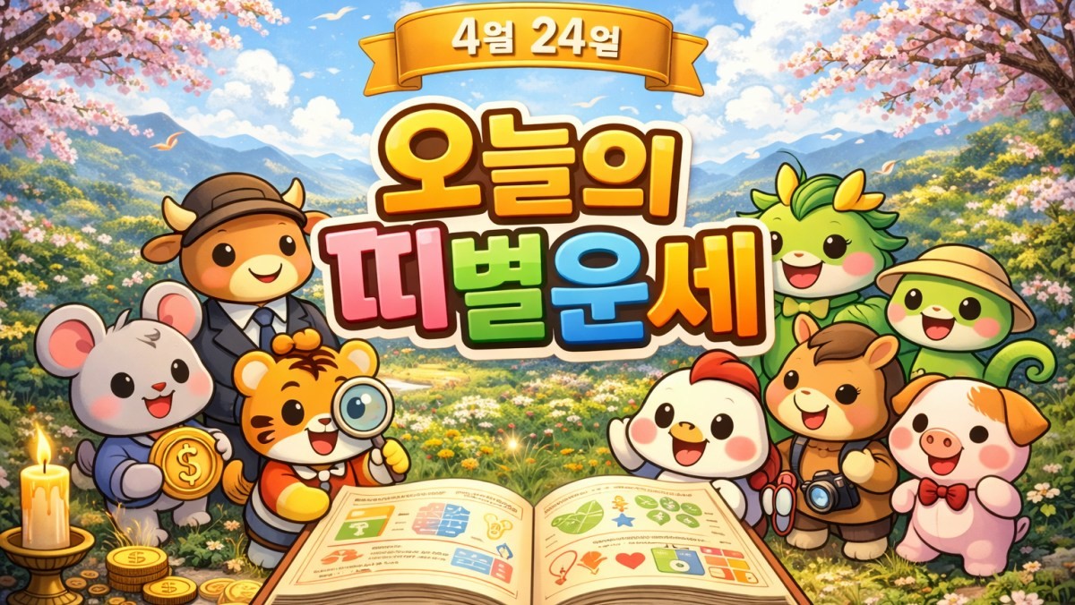 오늘의 띠별운세. 내용 이해를 돕기 위해 AI로 생성한 이미지.