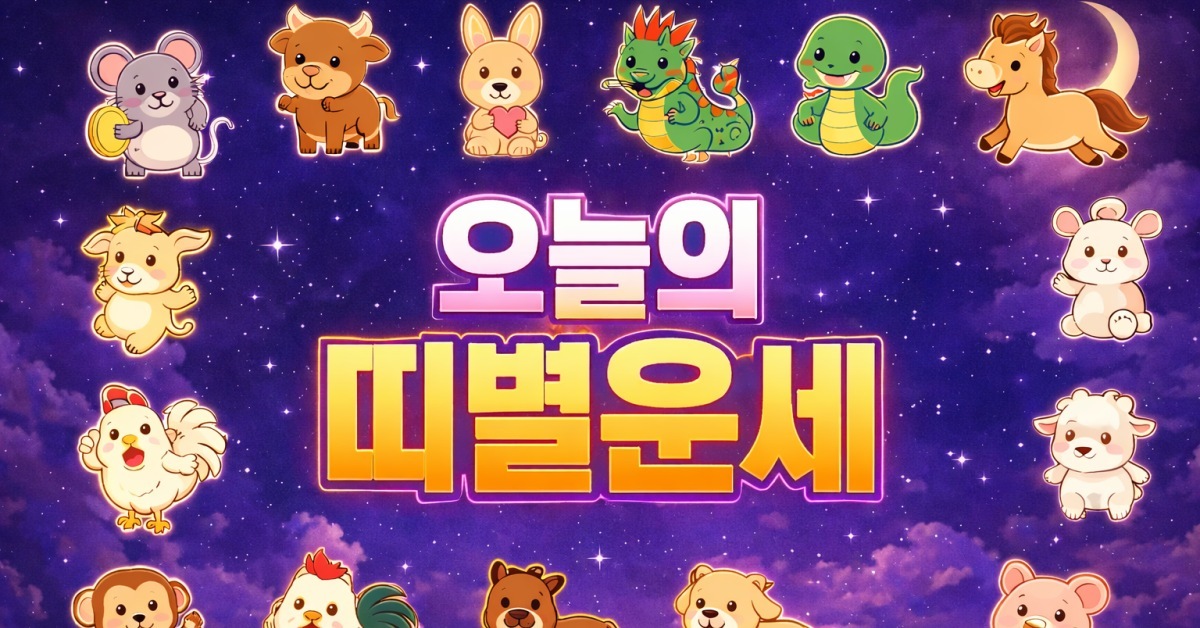 4월 30일 12띠 운세, 닭띠·개띠·돼지띠 3개 띠만 대박 기회 (+상세 운세)