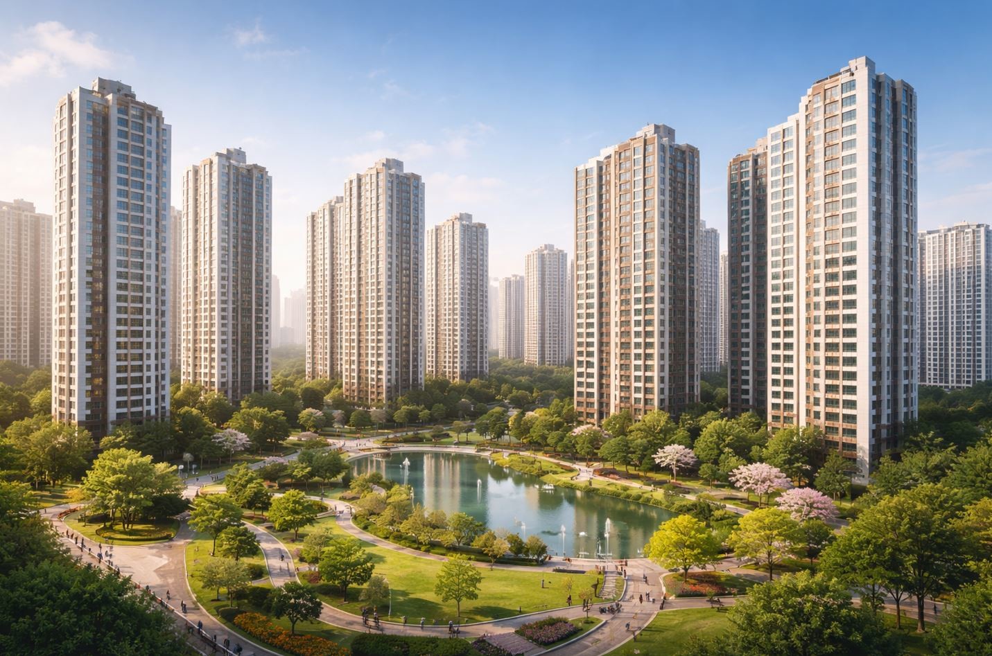 아파트단지 모습. 기사 이해를 돕기 위해 AI를 활용해 제작한 자료 사진입니다. 실제 모습과 다소 차이가 있을 수 있습니다.