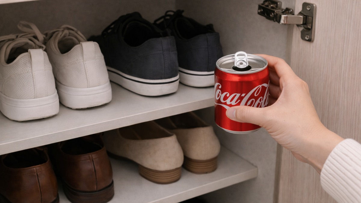 다 먹고 남은 콜라 캔을 신발장에 넣어 보세요…돈이 굳었습니다 