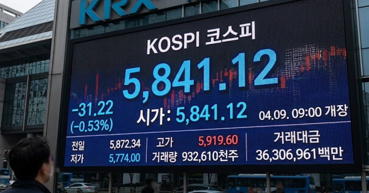 코스피 5841.12 하락 출발…장 초반 롤러코스터 장세에 숨겨진 비밀