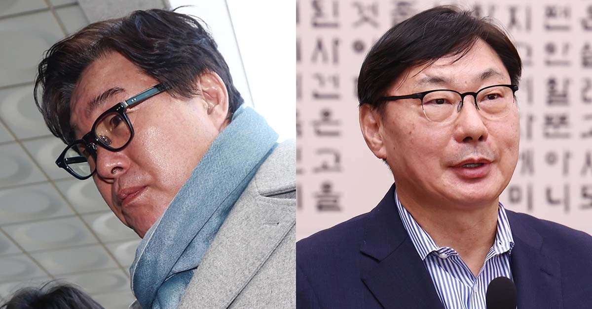 김성태(왼쪽) 전 쌍방울그룹 회장과 이화영 전 경기도 평화부지사. / 뉴스1