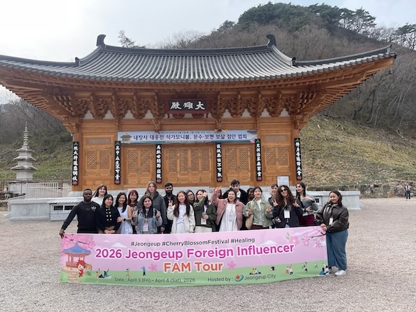정읍시, 외국인 인플루언서 팸투어로 외국인 관광객 유치 기반 넓혀