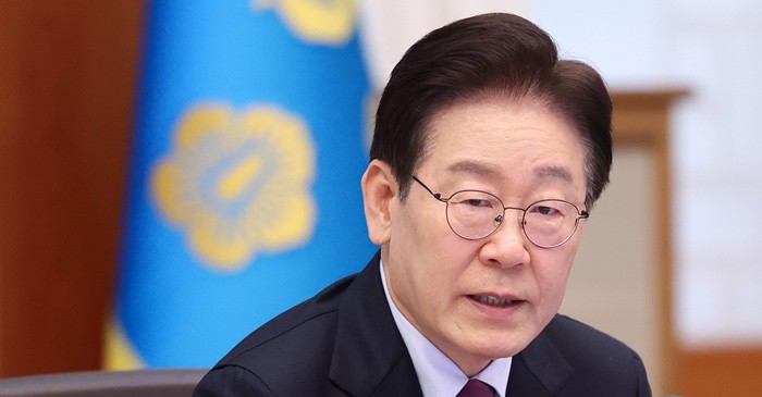 이재명 대통령이 9일 청와대에서 열린 수석보좌관회의에서 발언하고 있다. / 뉴스1