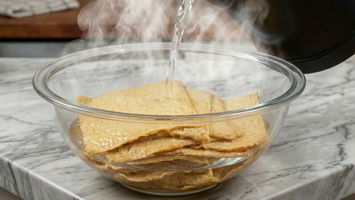 어묵 볶지 말고 뜨거운 물과 찬물을 순서대로 부어주세요…박수가 절로 나오네요