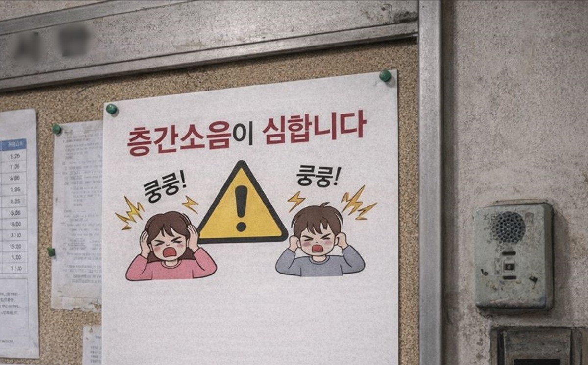 구축 아파트 내부 안내문 모습. 기사 이해를 돕기 위해 AI를 활용해 제작한 자료 사진입니다. 실제 모습과 다소 차이가 있을 수 있습니다.