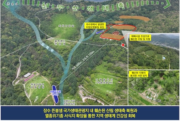 전북자치도, 생태복원 국비 13억 확보…부안·장수·임실 3개소 선정