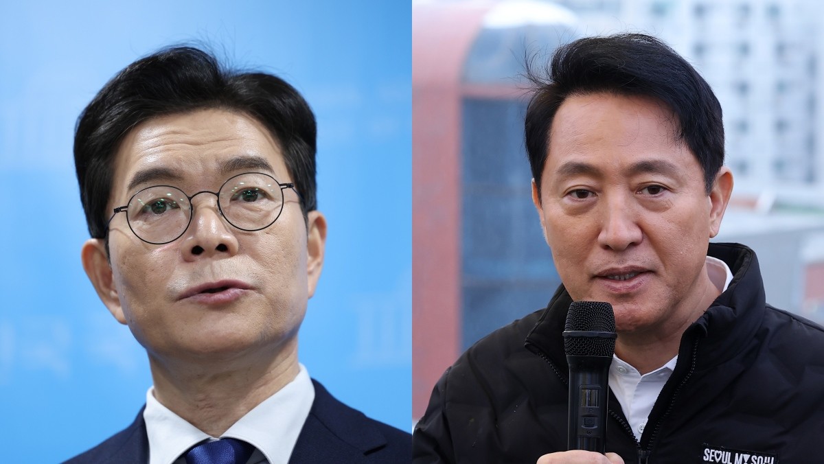 정원오 더불어민주당 서울시장 후보, 오세훈 서울시장 / 뉴스1