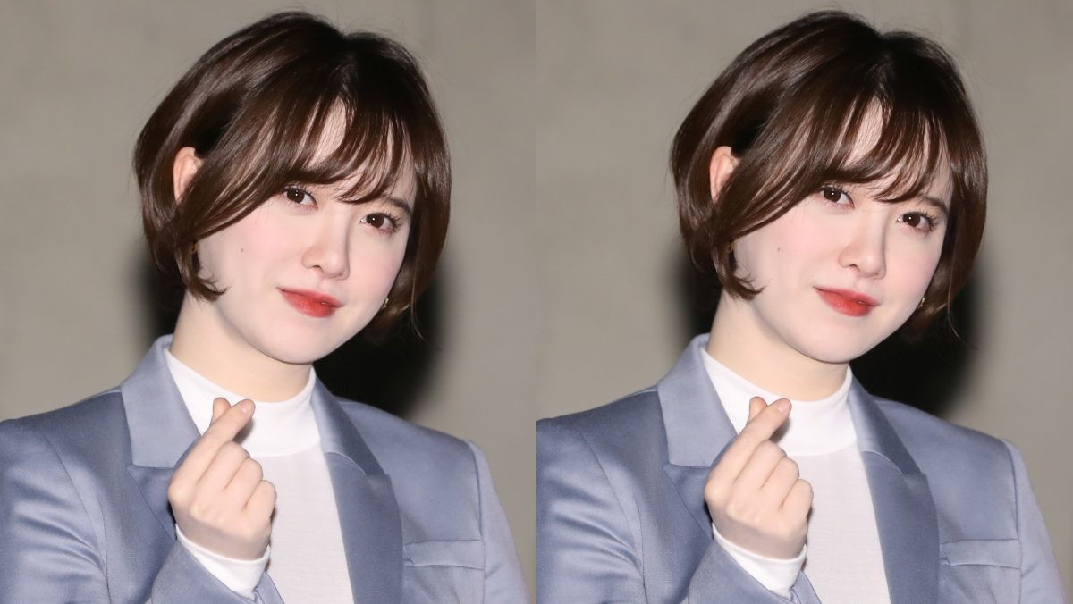 배우 구혜선. 손가락으로 하트 모양을 만들어 포즈를 취하고 있다. / 뉴스1