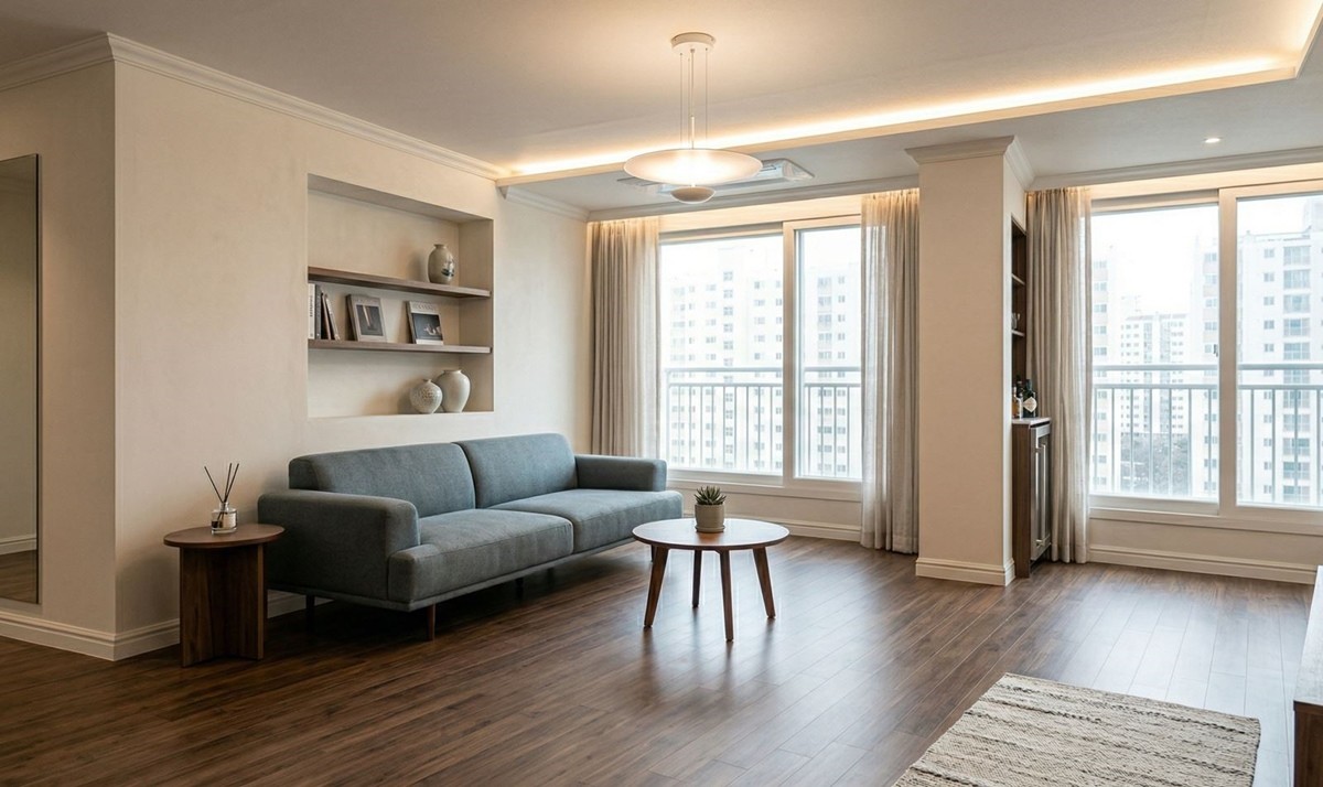 인테리어 공사를 마친 아파트 내부 모습. 기사 이해를 돕기 위해 AI를 활용해 제작한 자료 사진입니다. 실제 모습과 다소 차이가 있을 수 있습니다.