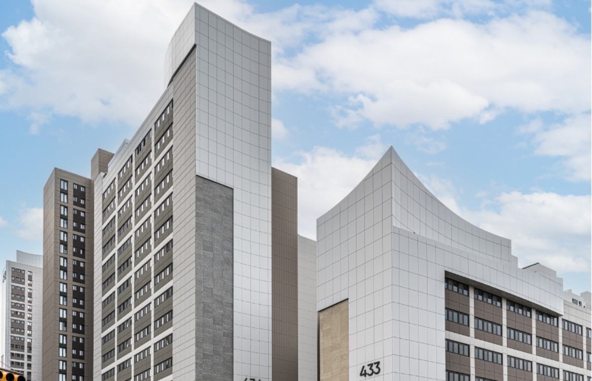 유려한 곡선 디자인으로 화제 모은 개포자이프레지던스 입면 디자인. / 자이 매거진 BEYOND A.