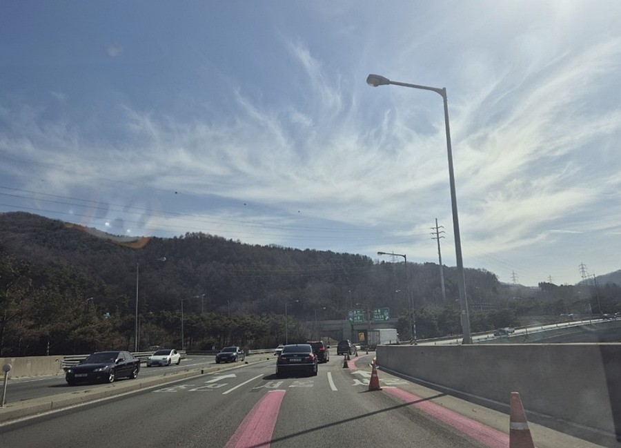 화도IC 진입램프 공사구간 현장사진