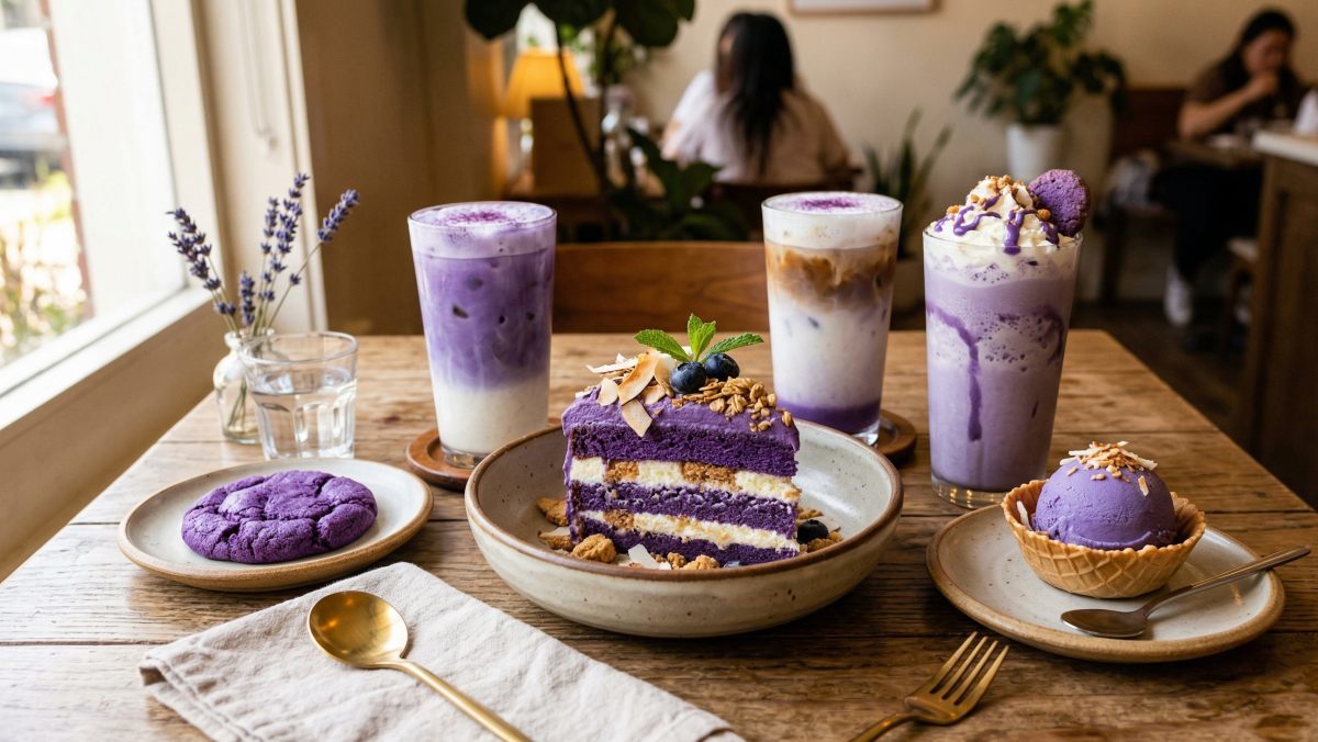 두쫀쿠·버터떡 가고 ‘보랏빛 유혹’ 왔다… 디저트 업계 다음 타자는