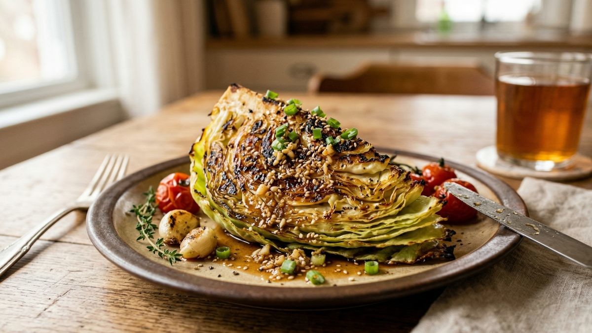 양배추 스테이크 (기사 이해를 돕기 위해 AI로 제작된 이미지)