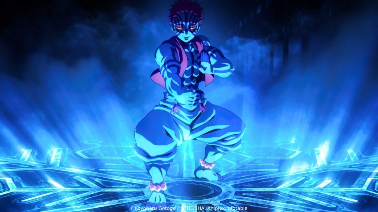 극장판 귀멸의 칼날 무한성편 스틸컷, 주역 악당 '아카자' / CJ ENM 제공