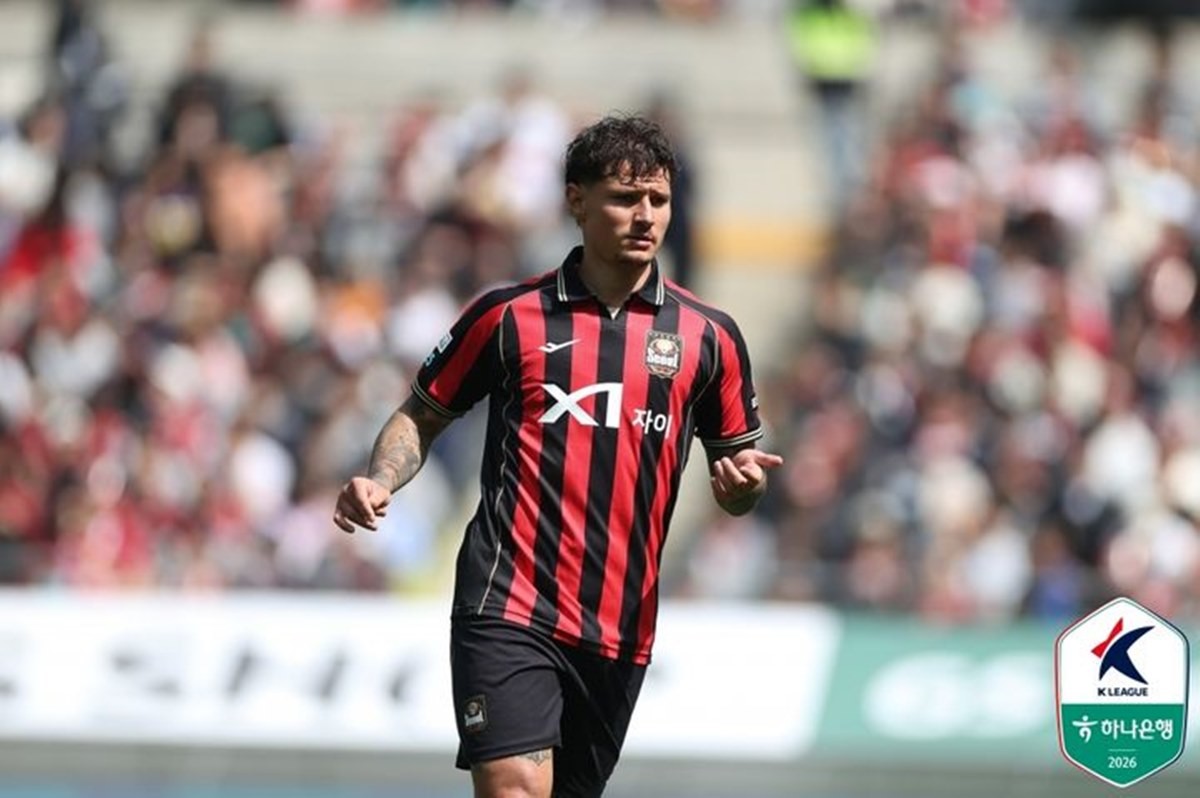 극적인 결승골을 넣은 FC서울의 클리말라 / 한국프로축구연맹