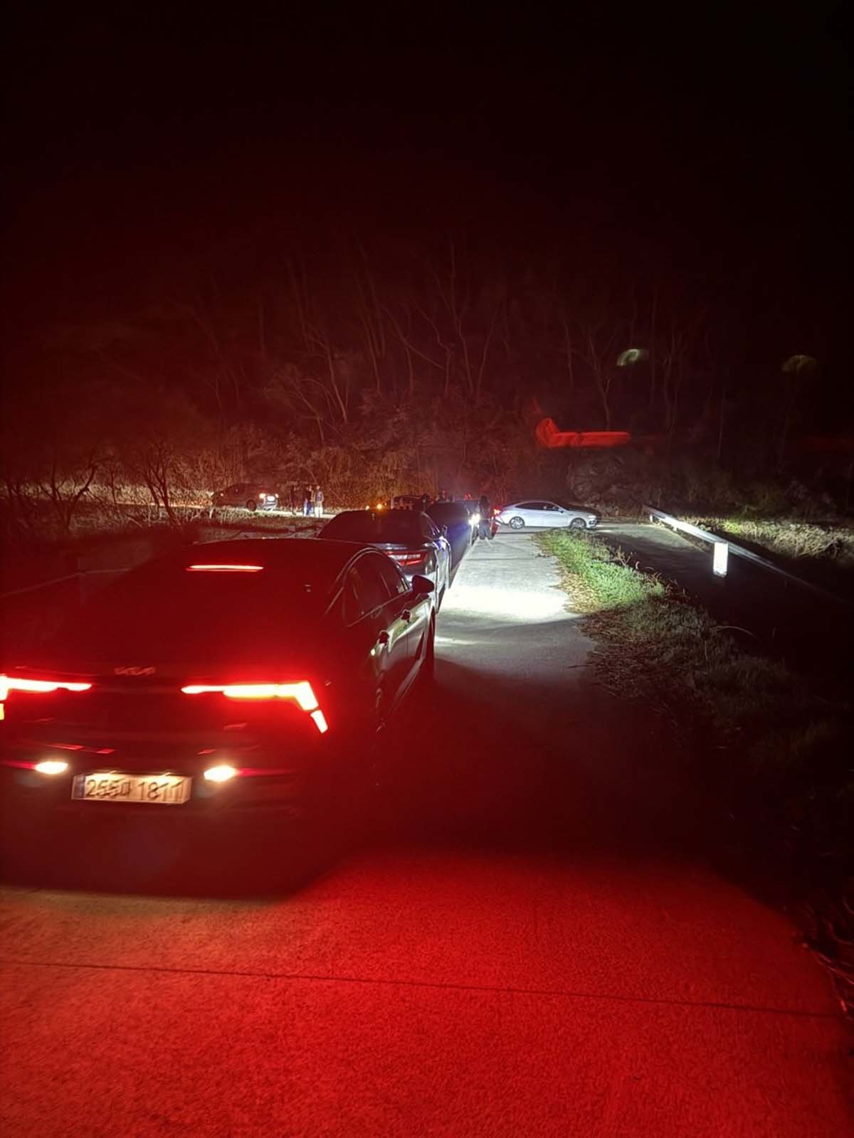 새벽 3시 살목지 인근 풍경. / MLB파크