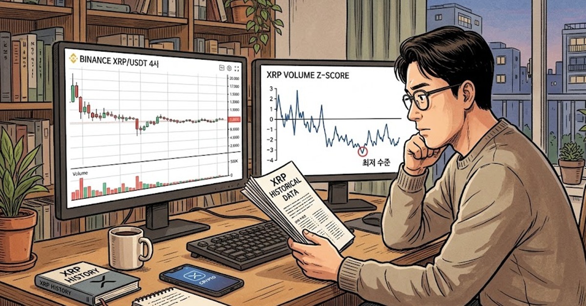 암호화폐(코인) 리플 거래량 최저 수준... 과거 비슷한 시기에 어떤 일 일어났을까