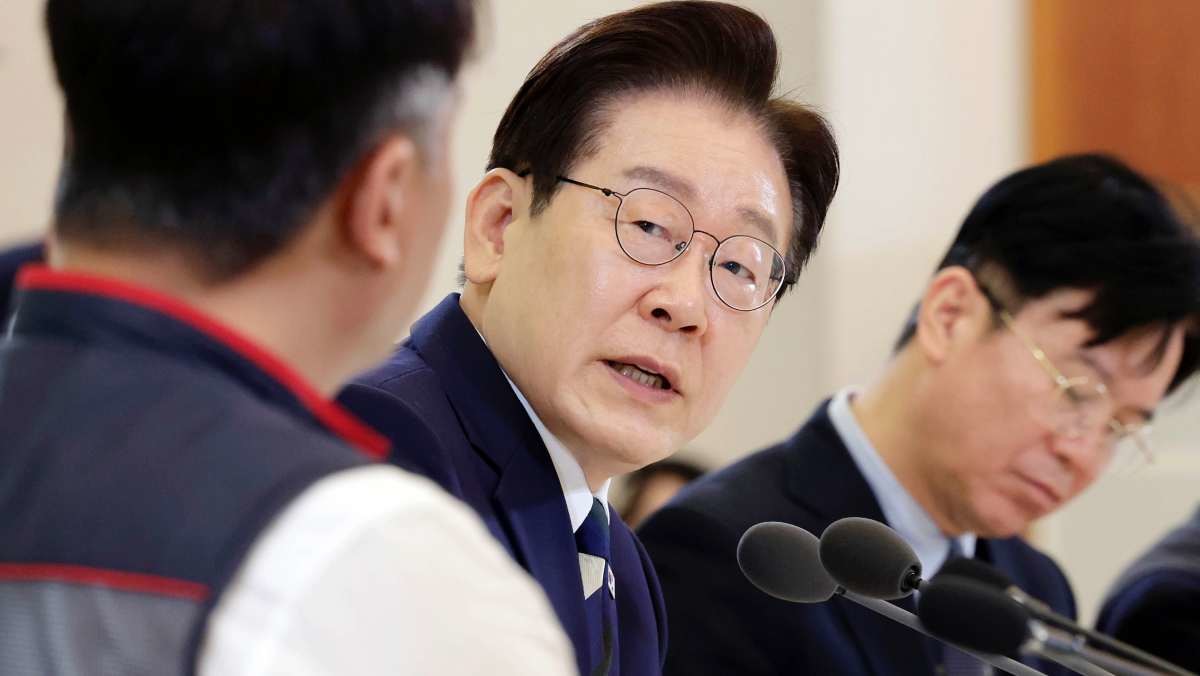 이재명 대통령이 지난 10일 청와대에서 열린 전국민주노동조합총연맹 초청 간담회에서 발언하고 있다. / 뉴스1