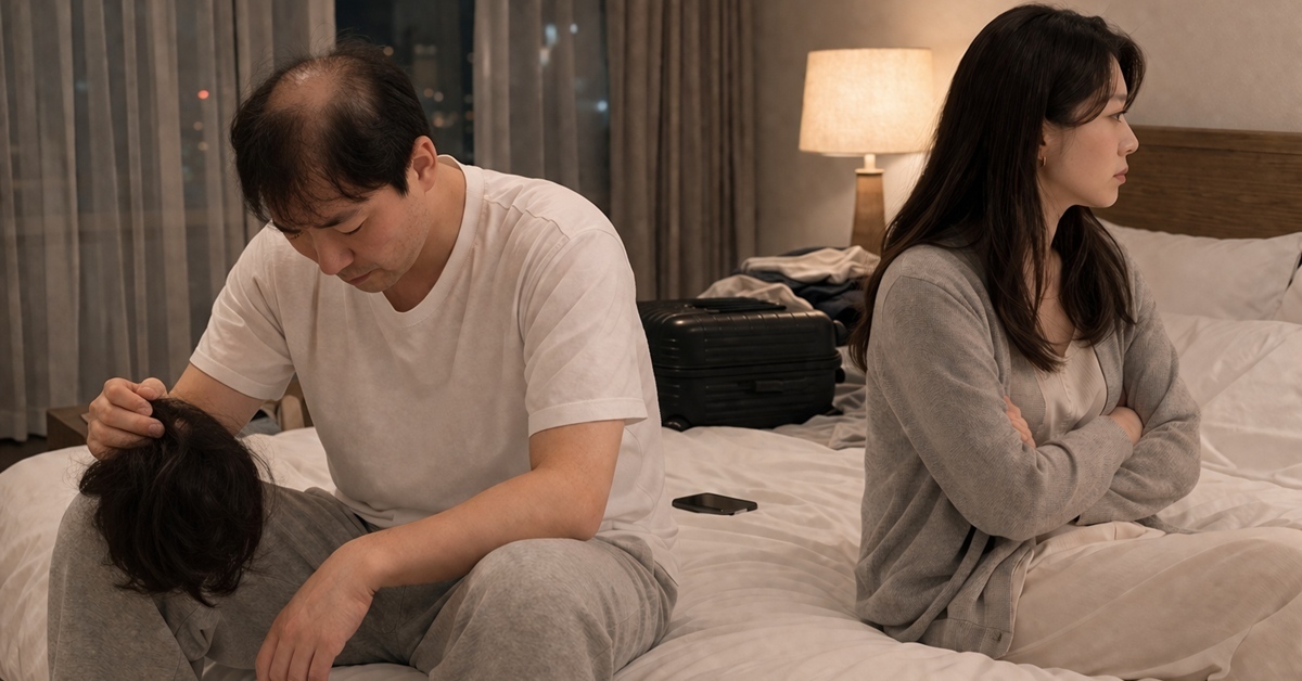 신혼여행 첫날 밤 ‘가발’ 벗었더니…아내가 바로 꺼낸 말