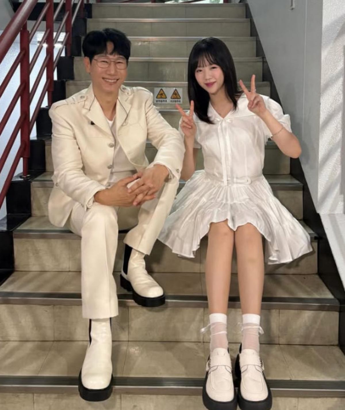 그룹 '충주지씨'로 함께 활동한 지석진과 지예은. / 지예은 인스타그램