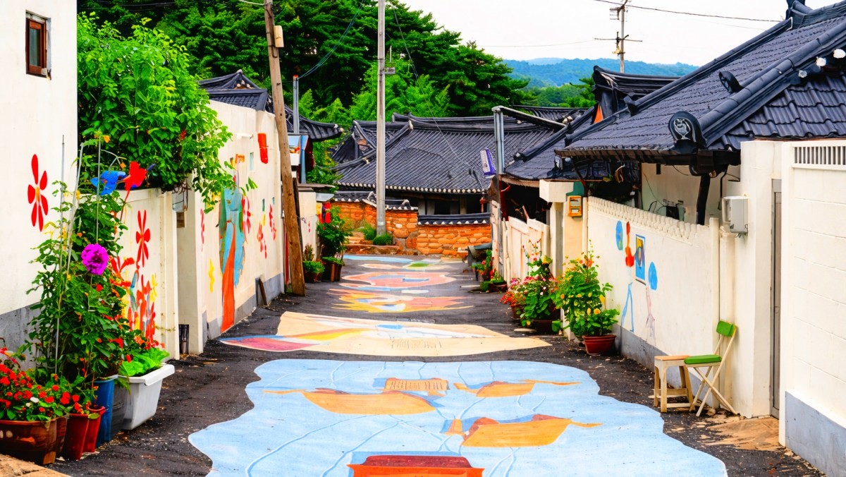 안동 예끼마을. 기사 내용 토대로 AI툴 활용해 제작한 자료사진.