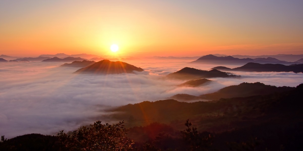 옥천 4경 용암사 일출 / 충청북도 옥천군-공공누리