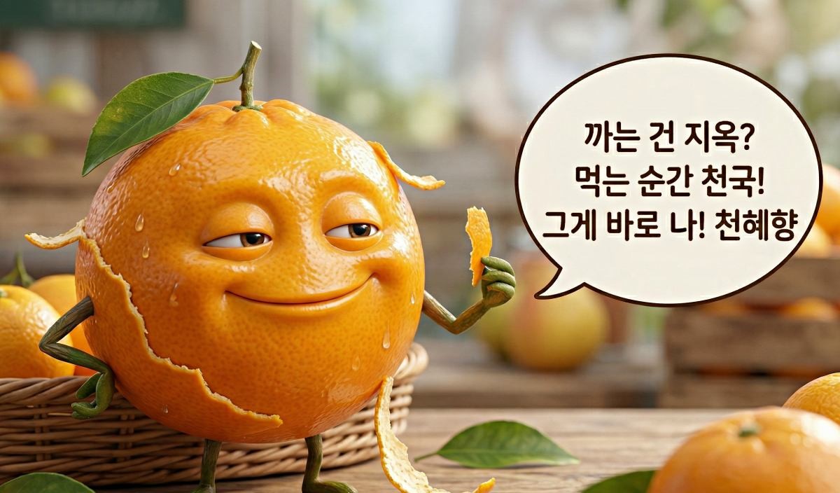 '나야, 천혜향...' 기사 내용 토대로 AI툴 활용해 제작한 자료사진.