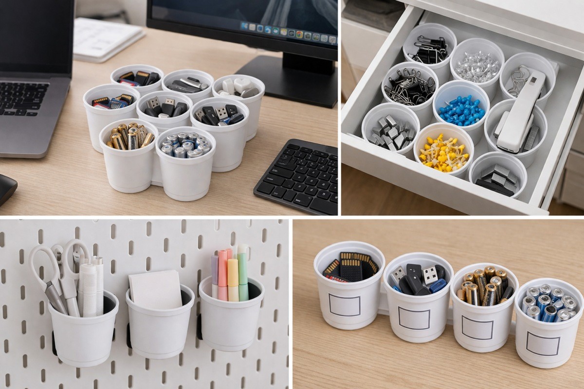 요거트 통 활용하는 모습 / 기사 내용을 바탕으로 제작한 AI 이미지