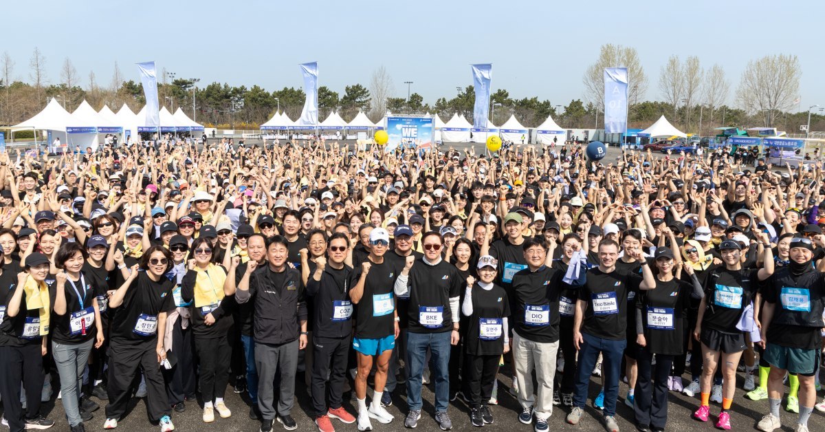대한·아시아나, 임직원 1500여 명과 달렸다…우기홍 부회장 “'원팀으로 가는 여정”