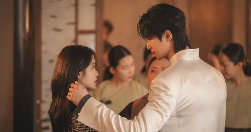 IU and Byeon Woo-seok in Perfect Crown still  / MBC