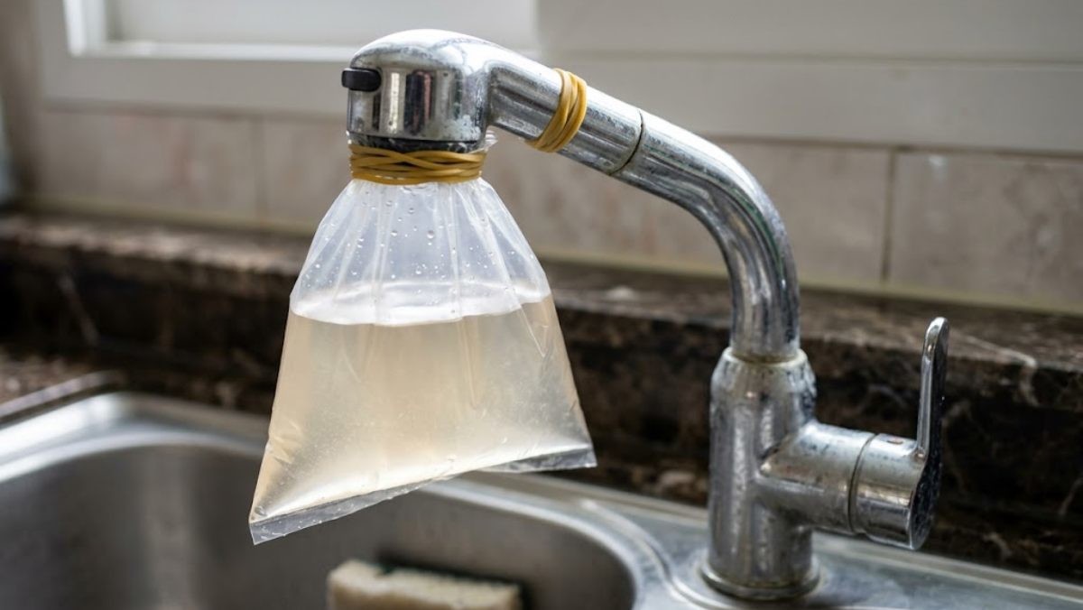 수도꼭지 세척하는 모습 / 기사 내용을 바탕으로 제작한 AI 이미지