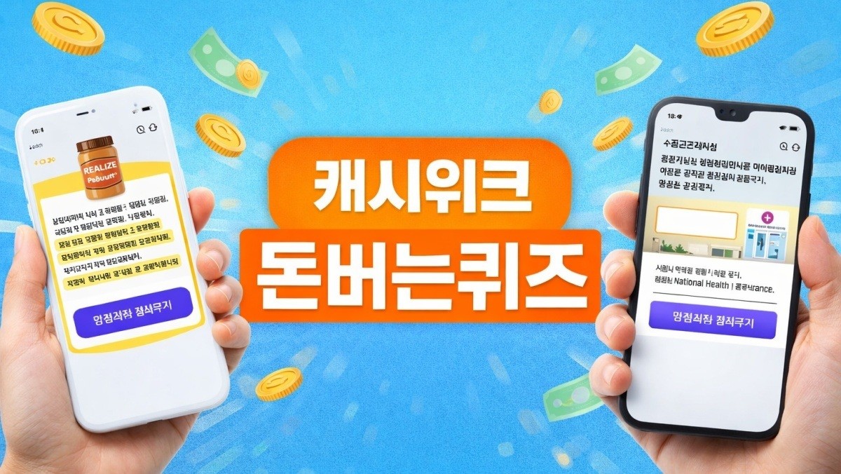 캐시워크 자료 토대로 ai툴 활용해 제작한 이미지