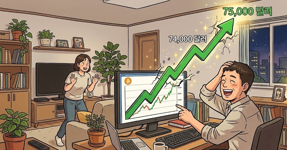 암호화폐 비트코인, 한 달 만에 7만 4000달러 돌파... 기술 지표·분위기가 심상치 않다