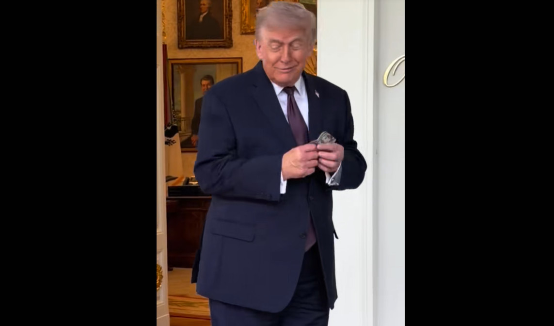 도널드 트럼프 미국 대통령 틱톡 캡처