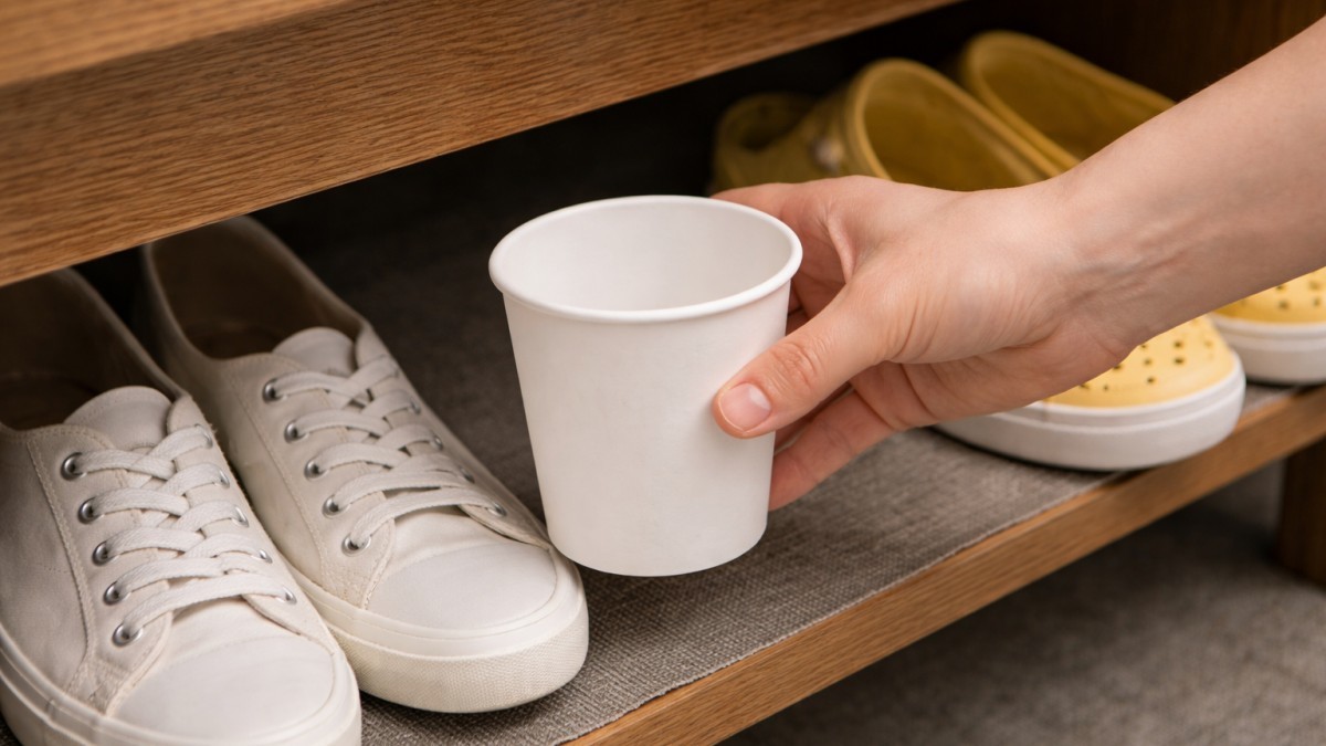 집에서 안 쓰는 종이컵은 신발장에 넣어 두세요…돈이 굳었습니다 