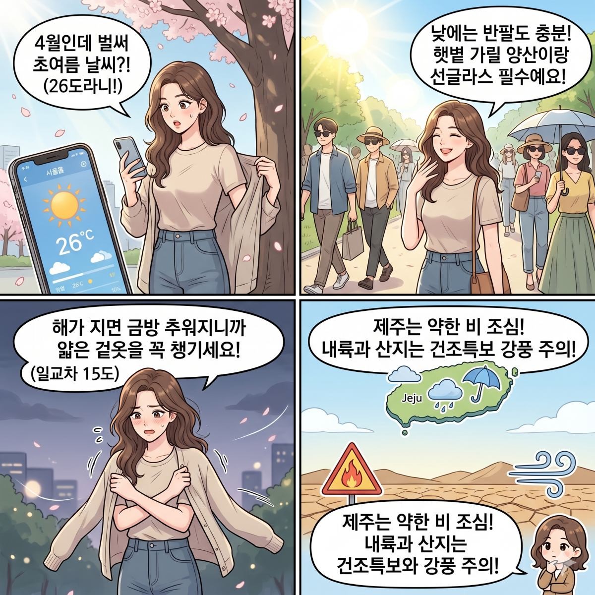 기사의 이해를 돕기 위한 AI 4컷 만화